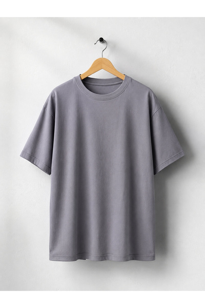 Retrobird Unisex Oversize kroj antracit majica