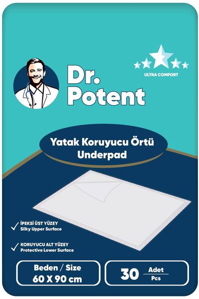 DR POTENT Dr.Potent Bed Protector Cover 30 Pieces (60X90 cm)