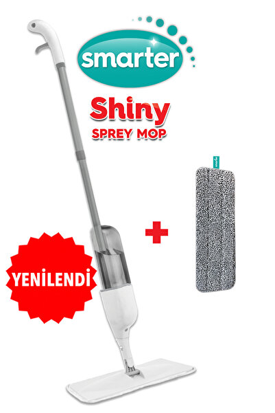SMARTER Shıny Sprey Mop Yedekli (BEYAZ) Mop Paspas Temizlik Seti