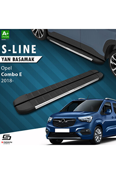 S Dizayn Opel Combo E S-Line Krom Yan Basamak 203 Cm 2018 Üzeri A+ Kalite OP-...
