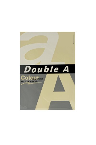 DOUBLE A Double-A Renkli Fotokopi Kağıdı A4 80 Gram Pastel Fildişi (100 Lü Pa...
