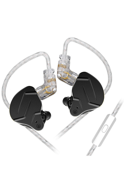 Choice Black MIC KZ ZSN Pro X HiFi Earphones 1BA+1DD Hybrid Driver Bass Metal...