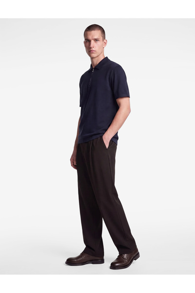 Koton Comfortable Fit Viscose Blended Fabric Barrel Trousers with Pocket Detail