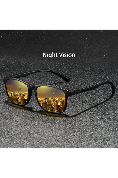 Choice F317-2(NightVision) Fashion Vintage Unisex Square Night Vision Glasses...