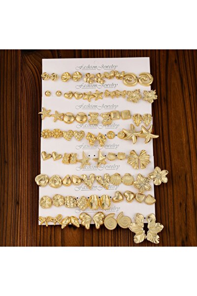 Choice 153(40pairs) 5/40 Pairs Cute Plastic Material With Golden Plated Earri...