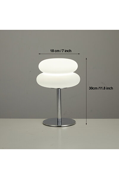Choice USB plug B style Bauhaus Table Lamp Plastic Lampshade Bedroom Bedside ...