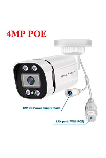 Choice1 3.6mm 4MP POE 48V 4K PoE Video Surveillance Camera IP ONVIF Audio 48V...