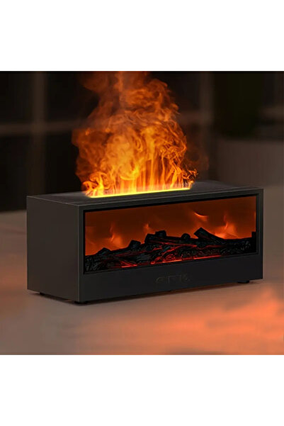 Choice black Simulated Fireplace Humidifier, Simulated 3D Flame Aroma Diffuse...