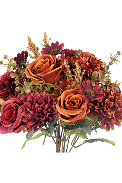 Choice orange 1PC Artificial Flowers Cheap New Year's Decoration Wedding Gard...