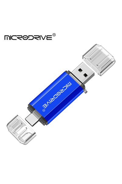 Choice فلاش USB أزرق بسعة 8 جيجابايت من نوع C مع خاصية OTG، ذاكرة USB محمولة ...