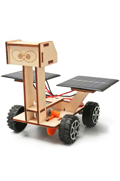 Choice DIY materials Solar Lunar Exploration Vehicle Children's DIY Hand-asse...