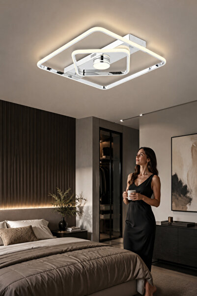 ESSLİGHT Perla 45 Cm 3 Renk Işık Özellikli Led'li Modern Salon Mutfak Yatak O...