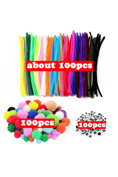 Choice 300pcs as picture 300pcs Kids Art Craft Supplies Set DIY Activities Pa...