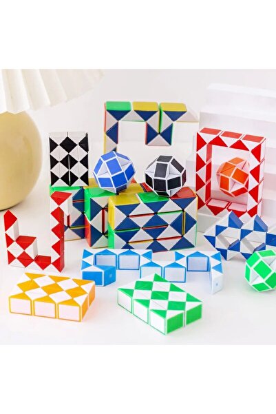 Choice 10PCs 10Pcs Folding Magic Snake Ruler Puzzle Antistress Cube Education...