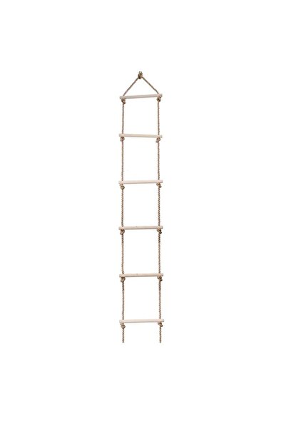 Choice 6step Kids Climbing Wooden Rope Ladder for Kids Wooden Swing Outdoor G...