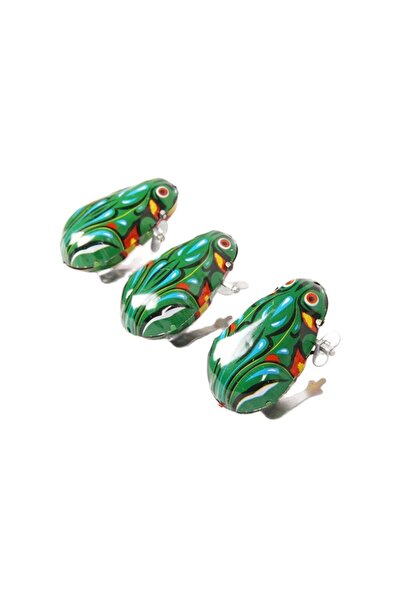 Choice 3pcs 3 Set Fun Kids Classic Tin Wind Up Clockwork Jumping Iron Frog To...