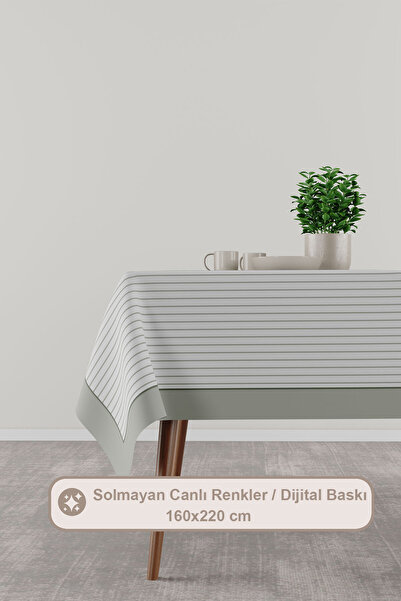 Elart Lara Tablecloth Digital Printed (160X220 cm) Green