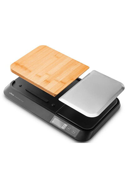 Ufesa SmartScale Chop Kitchen Scale, Bamboo Surface, Maximum 5 kg, LCD Displa...