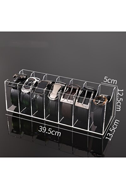Choice 7 Grid 3/5/7 Grid Belt Organizer, Acrylic Belt Storage Holder for Clos...