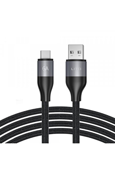 Lito Cablu Date si Incarcare USB-A - USB-C LD23T, 18W, 1m, Gri