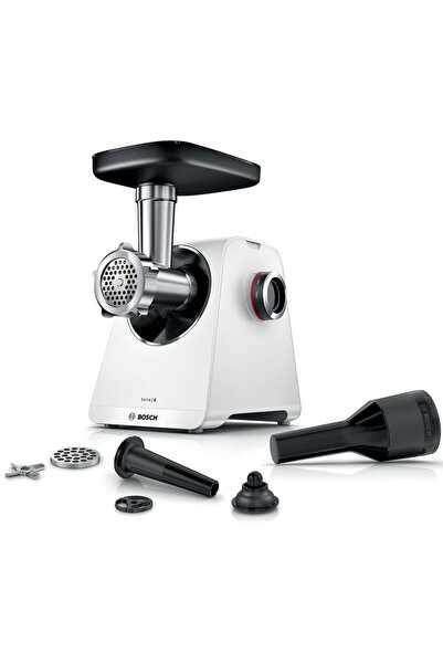 Bosch Masina de tocat carne Serie 6 MultiPower MFWS607W, Varf 2100W, Nominala...