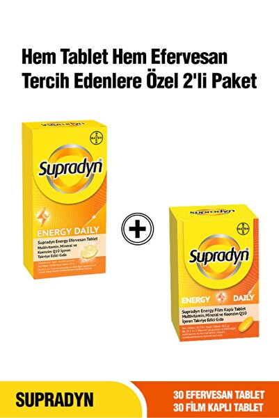 Supradyn Energy Daily 30 Efervesan + 30 Film Kaplı Tablet
