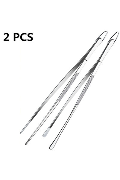 Choice 2PCS Tweezer 01 02 12inch Kitchen Tweezers Fine Tweezer Tongs Extra-Lo...
