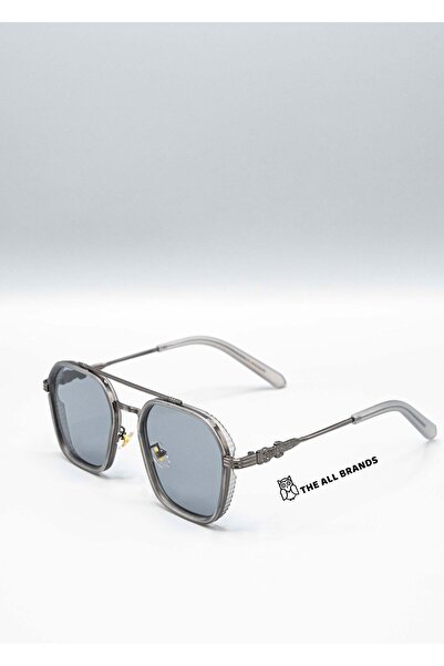 Eyemood Unisex Pilot Güneş Gözlüğü Gri Çerçeve Füme Cam UV Korumalı Kumla C6