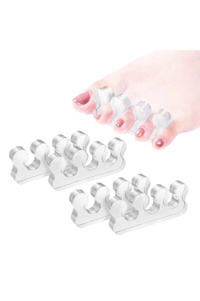 Choice5 White 4pcs 4pcs Two Pairs Toe Separators for Bunion & Nail Polish - P...