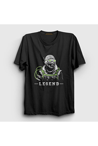 Presmono Unisex crna Octane Apex Legends T-shirt 232163tt