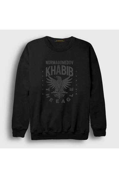 Presmono Unisex Black Eagle V2 UFC Khabib Nurmagomedov Sweatshirt 310871tt
