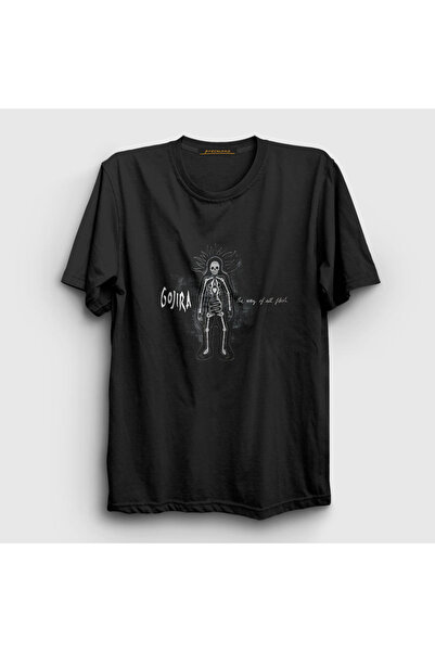 Presmono Unisex Black Flesh Gojira T-shirt291903tt
