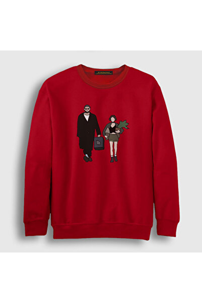 Presmono Unisex Red Walk Movie Leon Sweatshirt247563tt