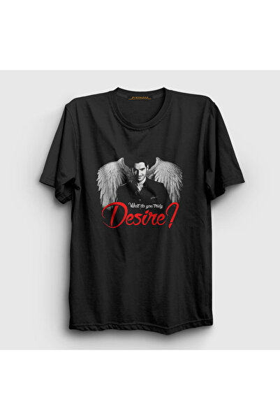 Presmono Unisex Black Desire V3 Lucifer T-shirt198873tt