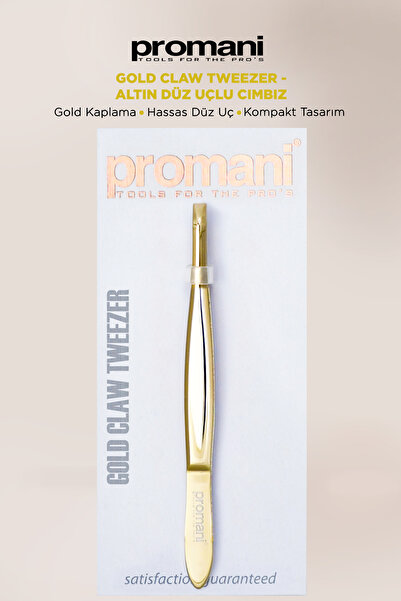 Promani Altın Düz Uçlu Cımbız Pr-917