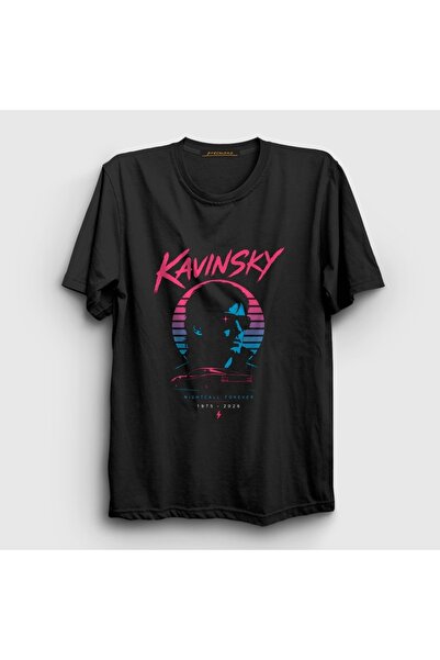 Presmono Unisex Black Nightcall Forever Drive Kavinsky T-Shirt 620533Tt