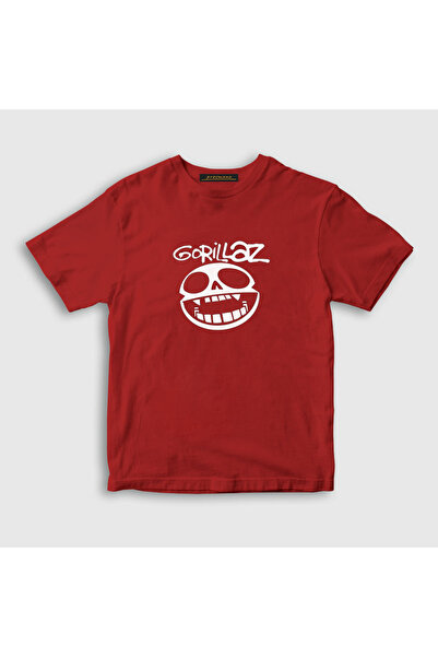 Presmono Unisex dečji crveni logo Gorillaz T-shirt 54902tt