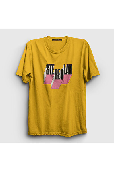Presmono Tricou unisex cu logo galben Stereolab 573263tt
