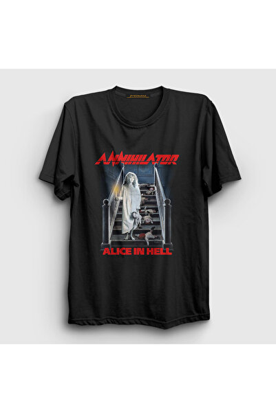 Presmono Alice In Hell Annihilator Unisex Crna T-shirt - 462910tt