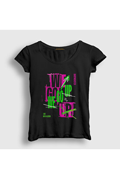 Presmono Women's Black We Go up K Pop Babymonster T-Shirt 589921Tt