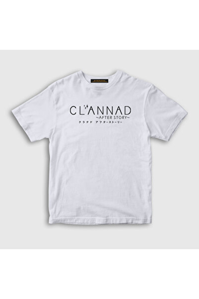Presmono Unisex Kids White Logo Anime Clannad after Story T-Shirt 554318Tt