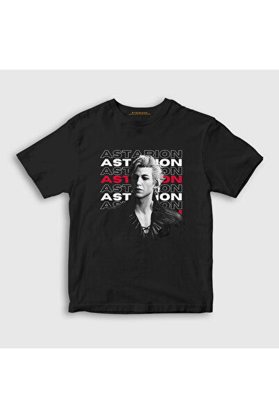 Presmono Unisex dečja T-shirt - Crna Astarion V2 vampirska igra, Baldur's Gat...