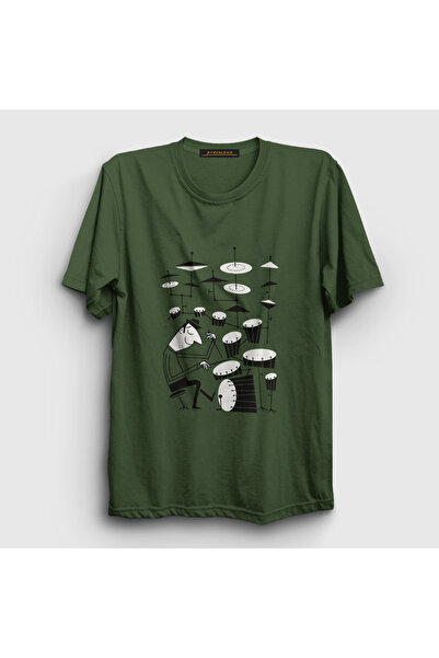 Presmono Unisex Khaki Drums Drummer Gift Musician Musician T-Shirt 507990 Tt