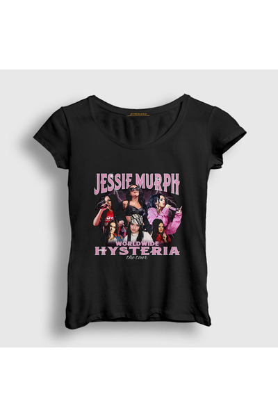 Presmono Women's Black Hysteria Jessie Murph T-Shirt 571652Tt