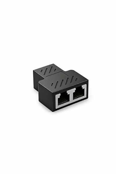 MVLH 2 Portlu Splitter Çift Lan Kablosu Ethernet Ayırıcı RJ45 Dişi Adaptör Ko...
