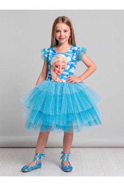 KONFİX KİDS ELSA PARTİ ELBİSESİ