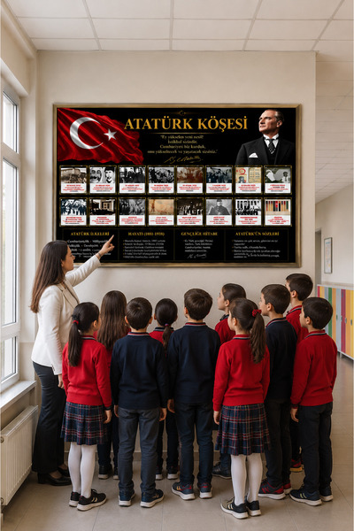 Göktuğ Hediyelik Atatürk Köşesi Vinil Baskı Okullar İçin
