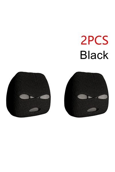Choice 2pcs Black Universal Car Headrest Cover Funny Car Seat Face Mask Ski M...