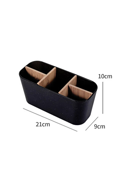 Choice black 5grid Bamboo Electric toothbrush Holder Razor Makeup Brush Stora...