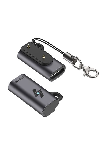 Choice محول شحن رمادي اللون من النوع C، شاحن USB C ذكي للساعات الذكية، متوافق...